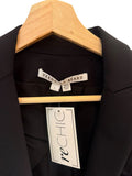 *Veronica Beard Scuba Dickey Ponte Zipper Pockets Snap Close Blazer Jacket, Size 2