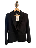 *Veronica Beard Scuba Dickey Ponte Zipper Pockets Snap Close Blazer Jacket, Size 2