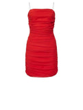 *Alice + Olivia Mesh Cami Draped Neck Ruched Bodycon Mini Dress, Size 8