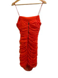 *Alice + Olivia Mesh Cami Draped Neck Ruched Bodycon Mini Dress, Size 8