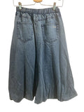 *Sea New York Amari Denim High-Rise Bubble Hem Midi Jean Skirt, Size 2
