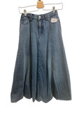 *Sea New York Amari Denim High-Rise Bubble Hem Midi Jean Skirt, Size 2