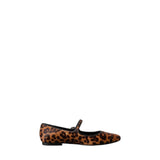 *Larroude Blair Calf Hair Leopard Print Mary Jane Flats, Size 7.5