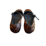 *Larroude Blair Calf Hair Leopard Print Mary Jane Flats, Size 7.5