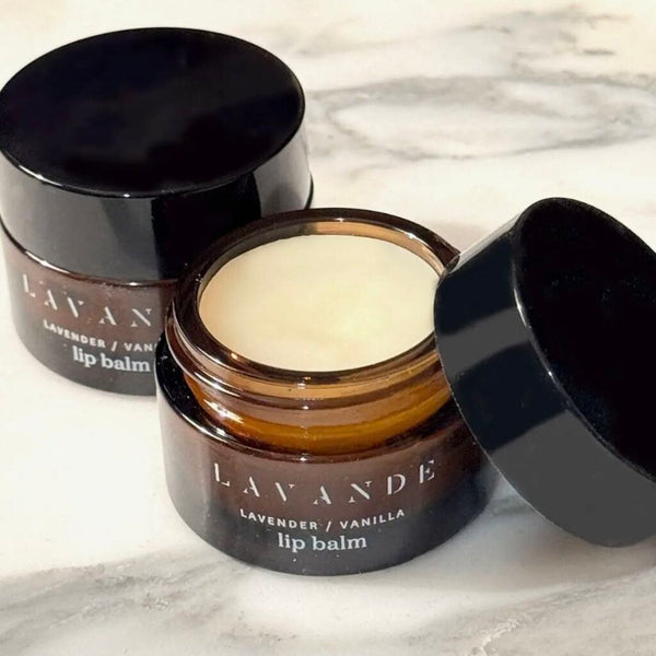 Lavande Vanilla & Lavender Lip Butter Balm Jar, 0.15 oz