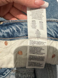 *NWT Mother The Ditcher A-Line Denim Five Pocket Slit Front Knee Length Skirt, Size 29 (8)