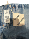 *NWT Mother The Ditcher A-Line Denim Five Pocket Slit Front Knee Length Skirt, Size 29 (8)