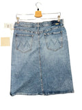 *NWT Mother The Ditcher A-Line Denim Five Pocket Slit Front Knee Length Skirt, Size 29 (8)
