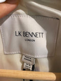 *NWT L.K. Bennett JK Fleur Cotton & Linen Floral Notch Collar Single Button Blazer Jacket, Size 6