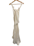 *NWT Aje. Muriel Linen Blend Sleeveless Halter High Crew Tie Back Bow Midi Dress, Size AU 6=US 2