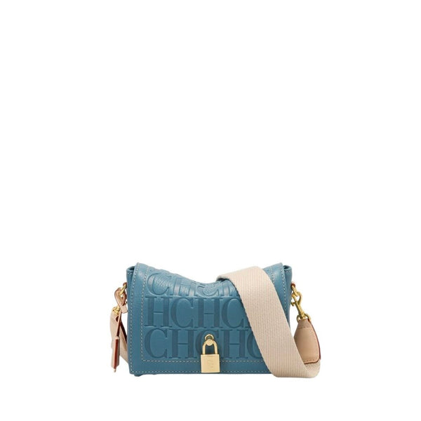 ^CH Carolina Herrera Mini Andy Locked Embossed Logo Crossbody Bag