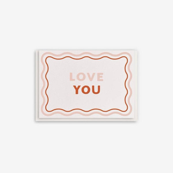 Dahlia Press Love You Enclosure Greeting Card