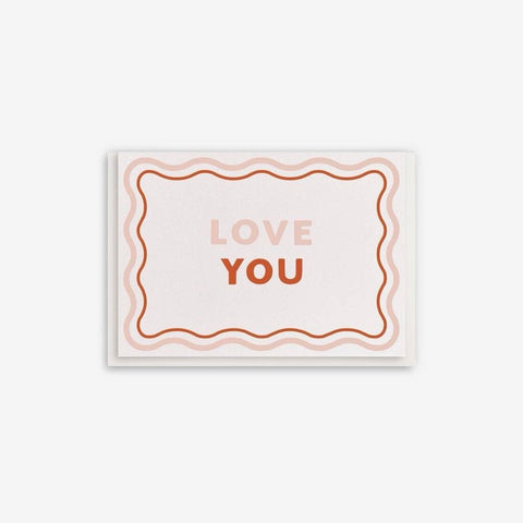 Dahlia Press Love You Enclosure Greeting Card
