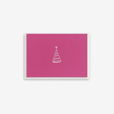 Dahlia Press Birthday Hat Enclosure Greeting Card