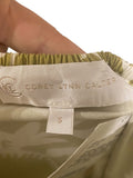 *Corey Lynn Calter Macie Surise Aloha Leaf Cotton Cami V-Neck Tiered Midi Dress, Size M