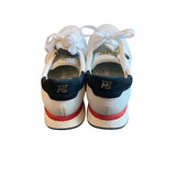 *Paul Green 5310 Leather Lace-Up Side Zipper Low Top Sneakers, Size UK7.5=US10