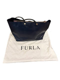 *Furla Eden Large Leather Removable Lion Pouch Top Handle Shoulder Bag Tote
