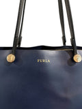*Furla Eden Large Leather Removable Lion Pouch Top Handle Shoulder Bag Tote