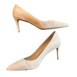 *Stuart Weitzman Linsi 75 Suede Pointed Toe Stiletto Pumps w/Box, Size 9