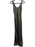 *Anine Bing Camille Silk Sleeveless Scoop Neck Bias Cut Maxi Dress, Size S