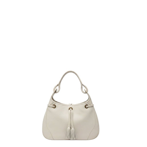 ^Just Campagne Limited Edition Auteuil Pebbled Pullman Leather Tassle Closure Hobo Shoulder Bag
