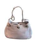 *Just Campagne Limited Edition Auteuil Pebbled Pullman Leather Tassle Closure Hobo Shoulder Bag