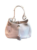 *Just Campagne Limited Edition Auteuil Pebbled Pullman Leather Tassle Closure Hobo Shoulder Bag