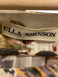 *Ulla Johnson Kiki Silk & Cotton Voile Floral Flutter Sleeve Square Neck Top, Size 8