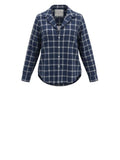 *Frank & Eileen Eileen Relaxed Fit Cotton Plaid Long Sleeve Collared V-Neck Button-Up Shirt Top, Size M