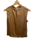 *NWT Rails Kaleen Satin Sleeveless High Neck Draped Front Top, Size XS
