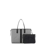 *MCM Reversible Medium Liz Visetos Coated Canvas & Leather Tote Bag w/ Pouch