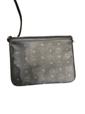 *MCM Reversible Medium Liz Visetos Coated Canvas & Leather Tote Bag w/ Pouch