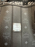 *MCM Reversible Medium Liz Visetos Coated Canvas & Leather Tote Bag w/ Pouch