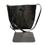 *Mansur Gavriel Large Bucket Bag Smooth Leather Drawstring Top Closure Crossbody Bag w/Pouch