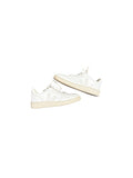 *Veja V-10 Leather Perforated-Toe Lace-Up Low-Top Sneakers, Size 8.5
