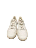 *Veja V-10 Leather Perforated-Toe Lace-Up Low-Top Sneakers, Size 8.5