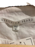 *Veronica Beard Shilin Linen Eyelet Embroidered & Beaded Balloon Sleeve Cropped Jacket, Size M
