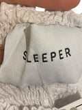 *Sleeper Atlanta Linen Balloon Sleeve Ruffle Cuff Off Shoulder Smocked Bodice Midi Dress, Size S