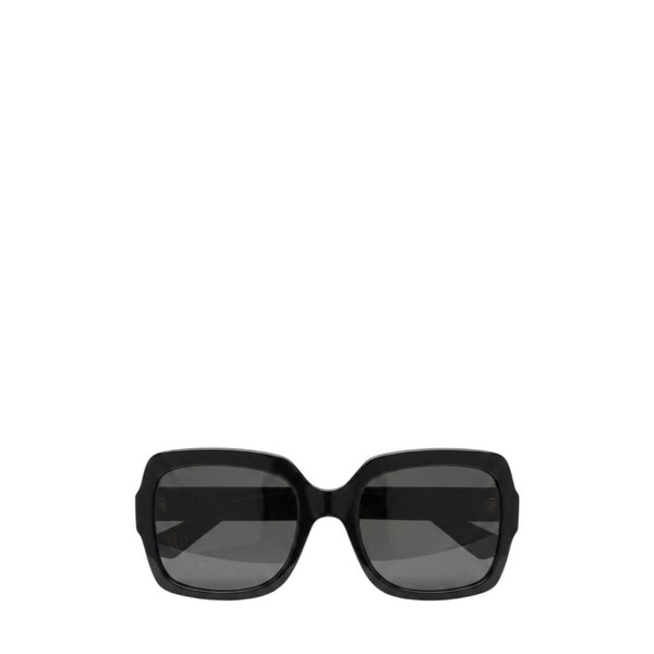 ^Gucci GG0036S Oversized Square Acetate Frame Smoke Lens GG Logo Sunglasses w/Case