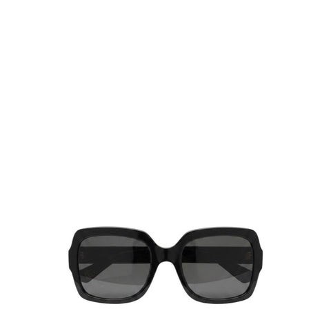 ^Gucci GG0036S Oversized Square Acetate Frame Smoke Lens GG Logo Sunglasses w/Case