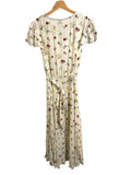 *NWT Gap x Doen Crepe Floral Flutter Sleeve V-Neck Tie Waist Maxi Dress, Size 6