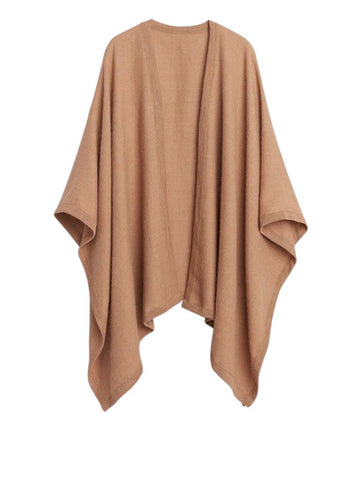 *Cuyana 100% Baby Alpaca Pocho Cape Wrap Scarf, Size OS