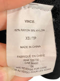 *Vince Nylon Blend Semi-Sheer Pointelle Knit Crew Neck Pullover Sweater Top, Size XS