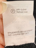 *Vince Nylon Blend Semi-Sheer Pointelle Knit Crew Neck Pullover Sweater Top, Size XS