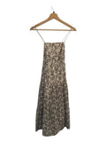 *Rails Leni Cotton Poplin Cafe Floral Cami Open Tie Back Tiered Midi Dress, Size XS