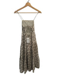 *Rails Leni Cotton Poplin Cafe Floral Cami Open Tie Back Tiered Midi Dress, Size XS