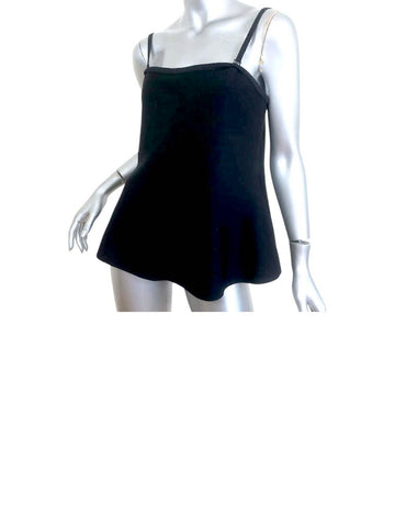 ^Me+Em Structured Knit Cami Square Neck Peplum Convertible Strapless Top, Size 8