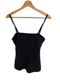 *Me+Em Structured Knit Cami Square Neck Peplum Convertible Strapless Top, Size 8