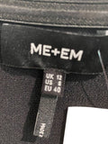*Me+Em Structured Knit Cami Square Neck Peplum Convertible Strapless Top, Size 8