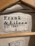 *Frank & Eileen Mini Belfast Heathered Cotton Triple Terry Double Breasted Notch Lapel Cropped Blazer Jacket, Size M